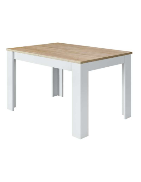 Mesa de Cocina Fija Cloe blanco Artik y roble Canadian Mesa de Cocina Fija Cloe blanco Artik y roble Canadian