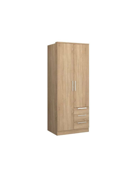 Armario Eco+ 3 Cajones 2 Puertas Roble