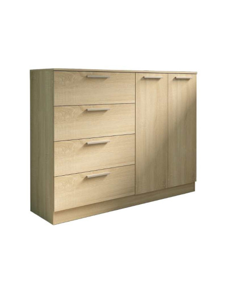 Cajonera Eco+ Roble de 4 y 2 Puertas