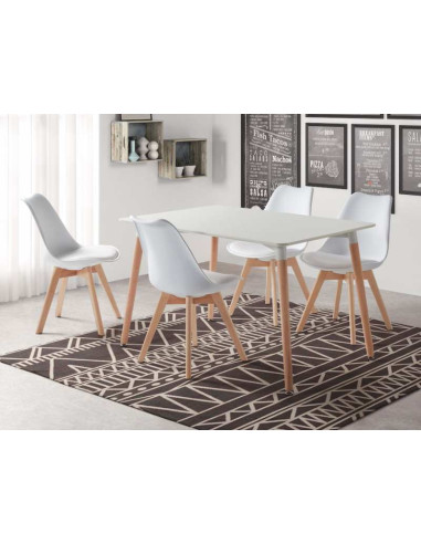 Ensemble Table Suecia + 4 Chaises Bistro | Kitdescans