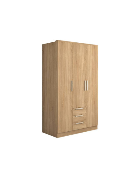 Eco+ Wardrobe 3 Drawers / 3 Doors / Oak | Kitdescans