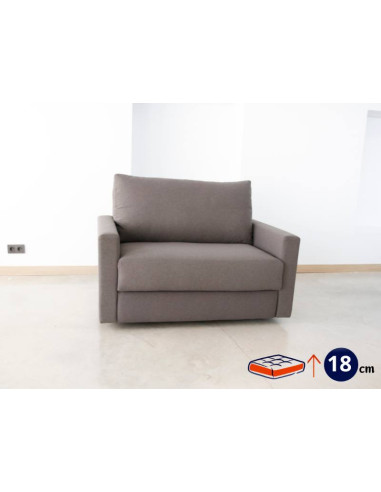 Fauteuil Lit Bruno 90x190x18 cm | Kitdescans