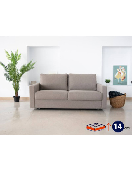 Sofá Cama Bruno 140x190x14 cm
