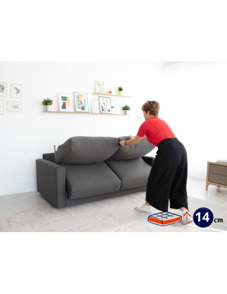 Sofá Cama Bruno 160x190x14 cm