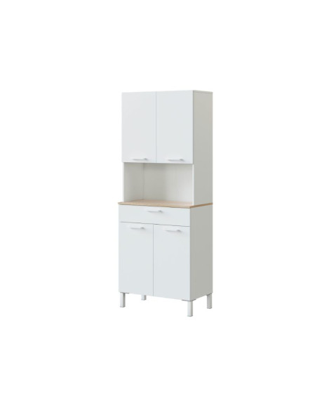 Mueble de Cocina Kira blanco Artik y roble Canadian Mueble de Cocina Kira blanco Artik y roble Canadian