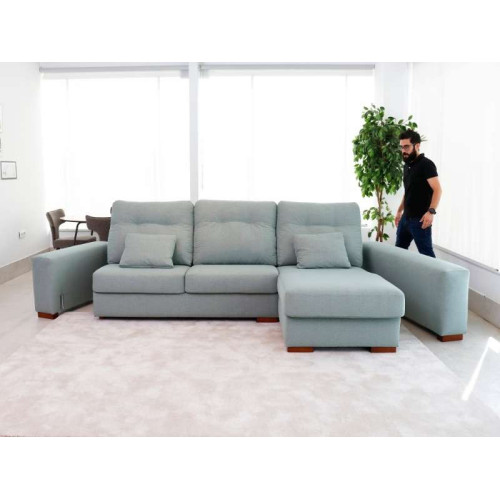 Nantes Sofa with Reversible Chaise Longue Storage and Removable Seats | Kitdescans