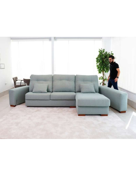 Nantes Sofa with Fixed Reversible Chaise Longue | Kitdescans