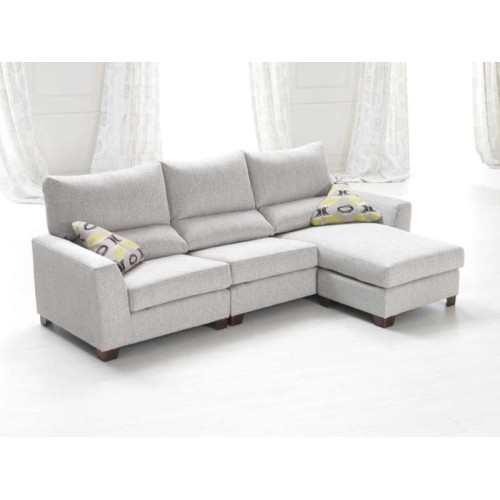 Sofá Neva Tres Plazas con Chaise Longue Reversible | Kitdescans