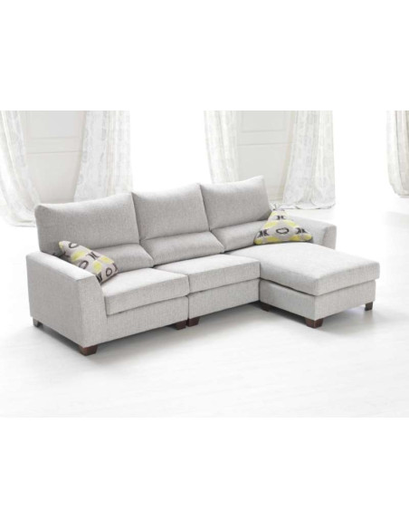 Sofá Neva Tres Plazas con Chaise Longue Reversible | Kitdescans Sofá Neva Tres Plazas con Chaise Longue Reversible | Kitdescans