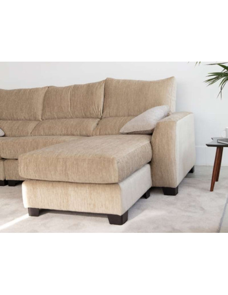 Sofá Neva Tres Plazas con Chaise Longue Reversible | Kitdescans Sofá Neva Tres Plazas con Chaise Longue Reversible | Kitdescans